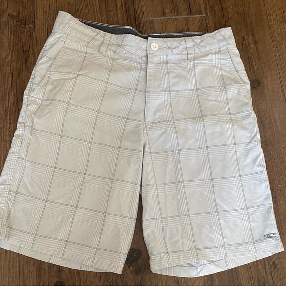 O'Neill Black and White Checkered Shorts - Picture 2 of 8